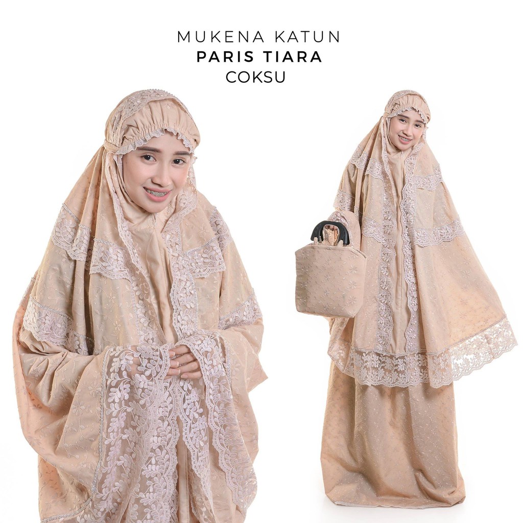 Mukena Dewasa Katun Paris Tiara