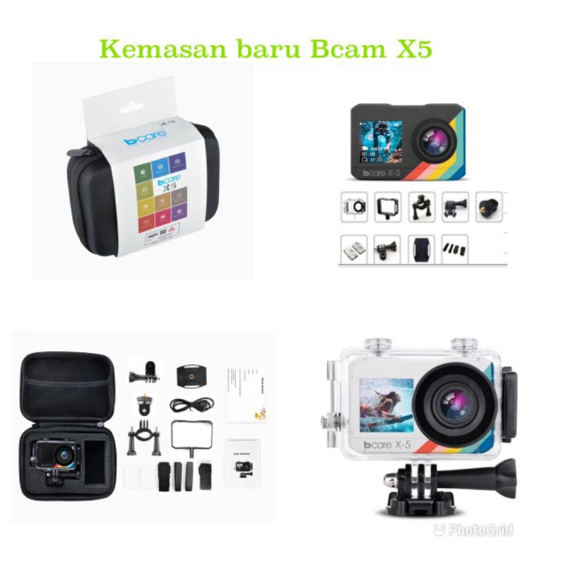 Action Camera Bcare X5 Touch Dual Screen WiFi Ultra Hd 4 K 16mp-4