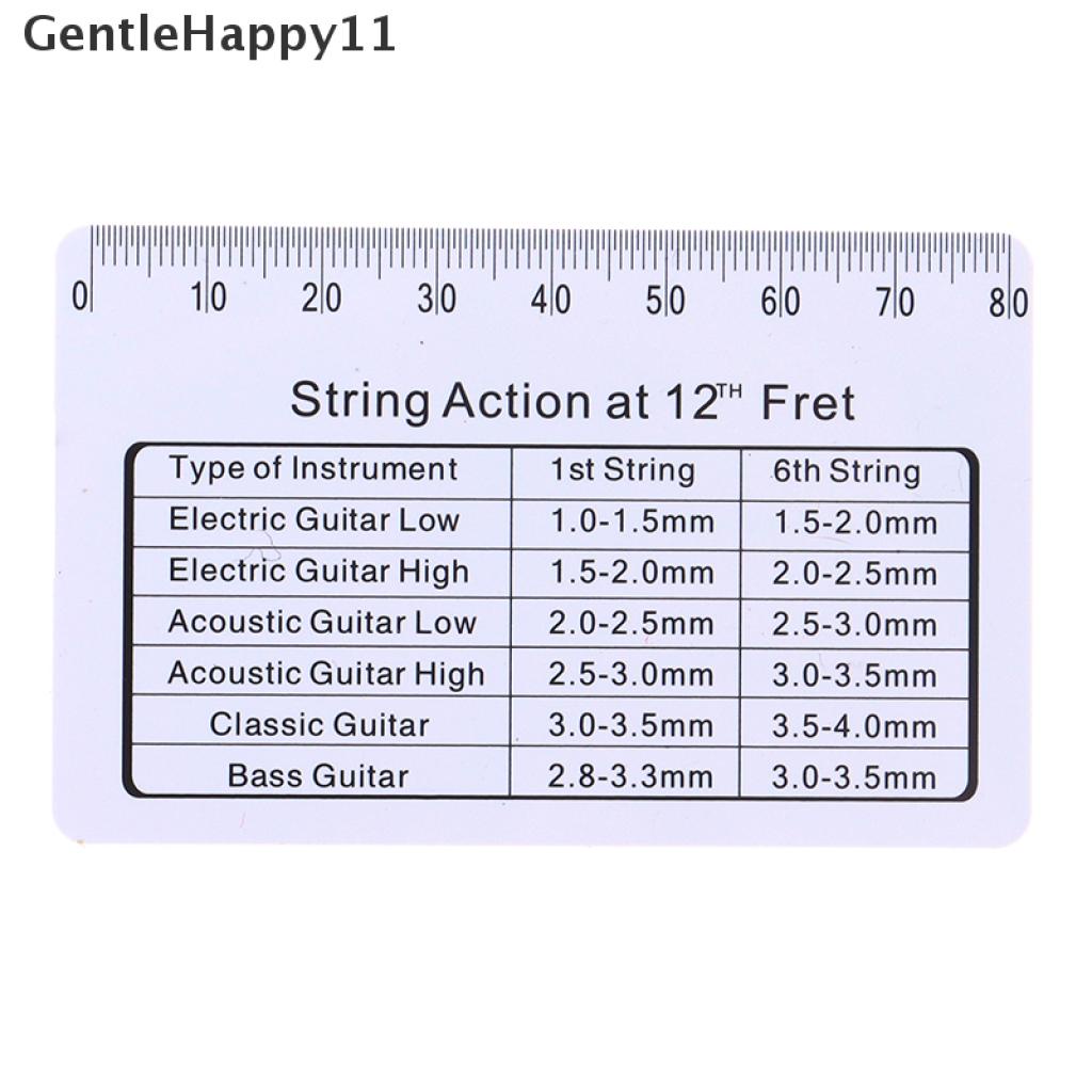 Gentlehappy Aksesoris Gitar Gauge Ruler Alat Gitar Elektrik Untuk Instrumen Senar