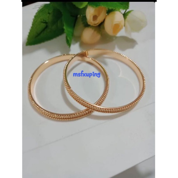 GELANG DEWASA DIAMETER 60_65 CM BERLAPIS EMAS