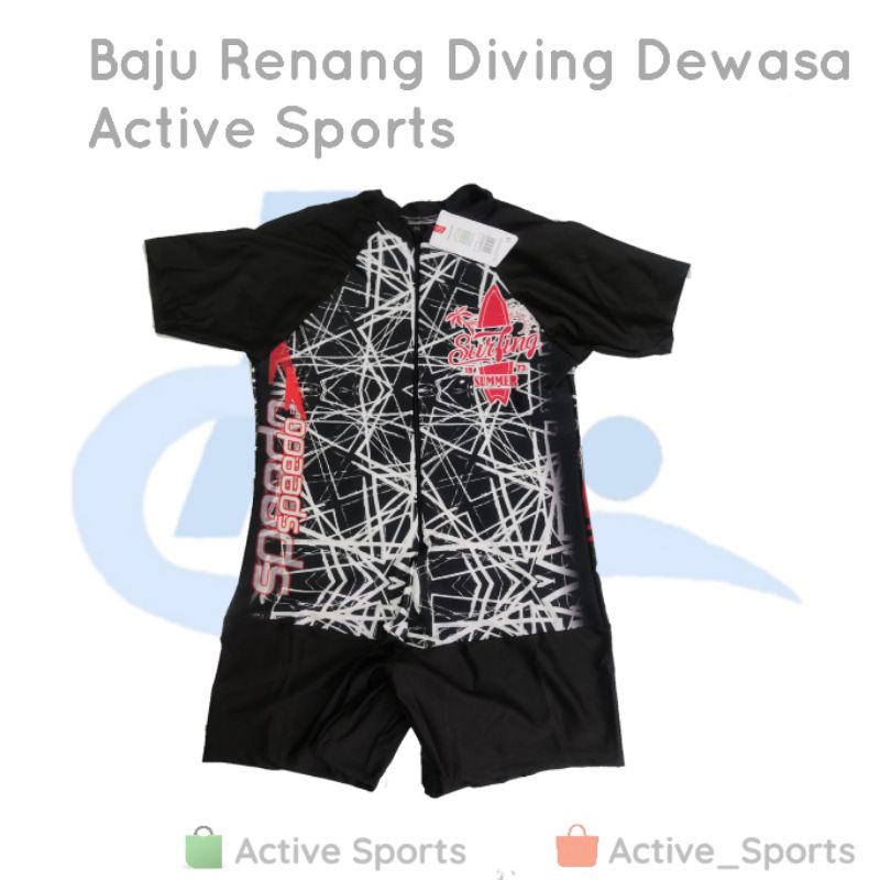 Baju  Renang Diving Wanita Pria Dewasa Spark Speedo Active Sports