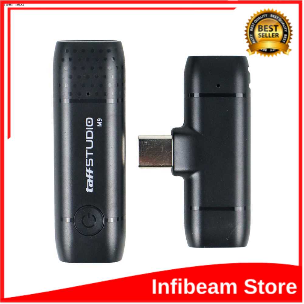 TaffSTUDIO Wireless Lavalier Lapel Microphone Live USB Type C / microphone kabel USB Type C audio re
