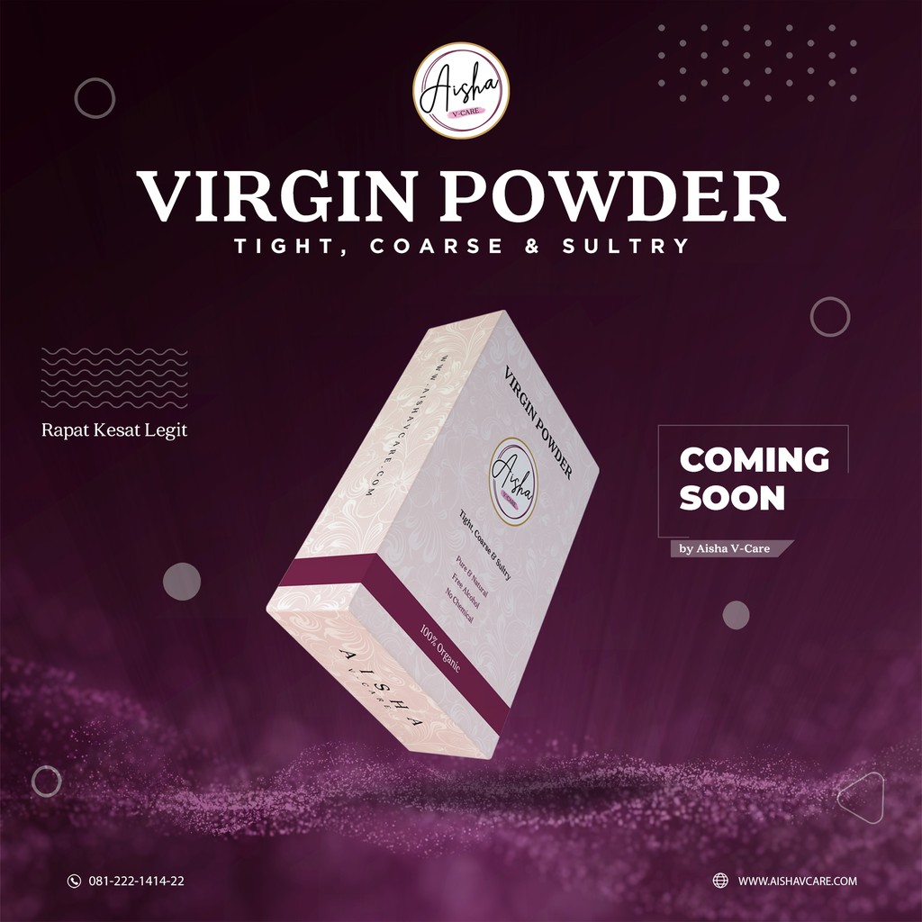 AISHAVCARE VIRGIN POWDER | PERAWATAN KEWANITAAN SESUAI SUNNAH | V KESAT, RAPAT, DAN LEGIT