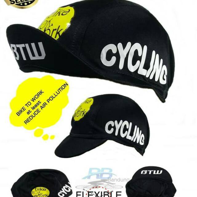 Cycling cap topi  sepeda  bike to work Shopee Indonesia