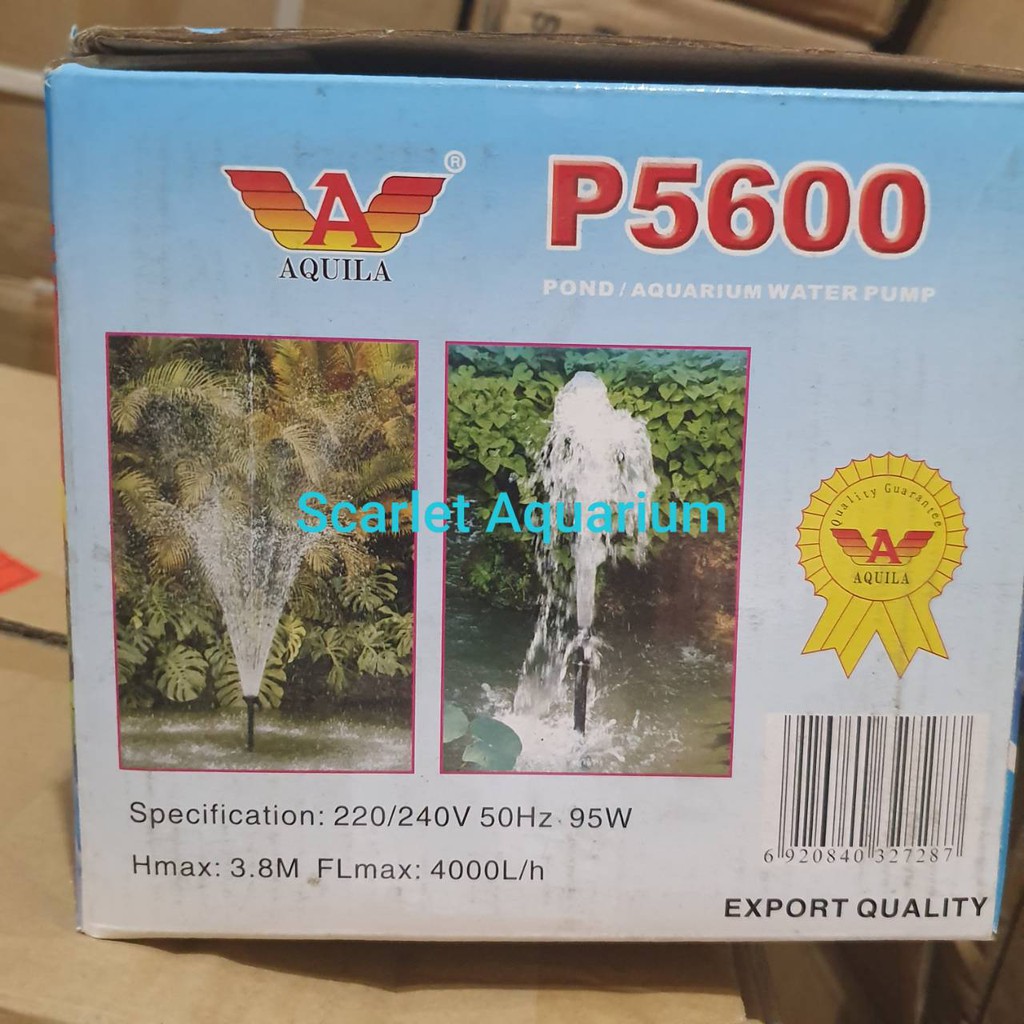 Pompa Air AQUILA P5600 / P 5600 Water Pump Pompa Aquarium