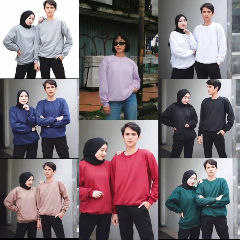 Sweater Polos Oversize Unisex Tebal