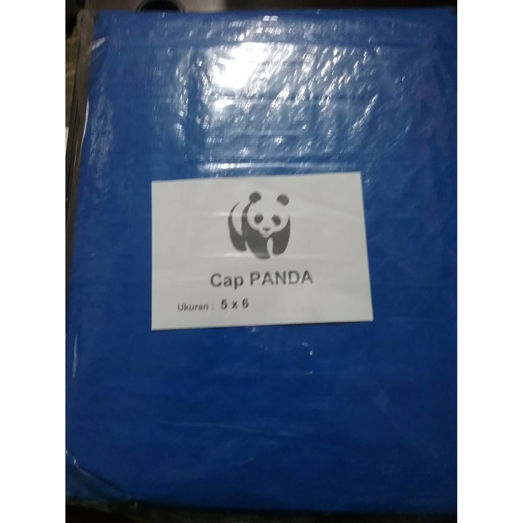 PROMO !! Cap PANDA Terpal Biru Ukuran 5x6m