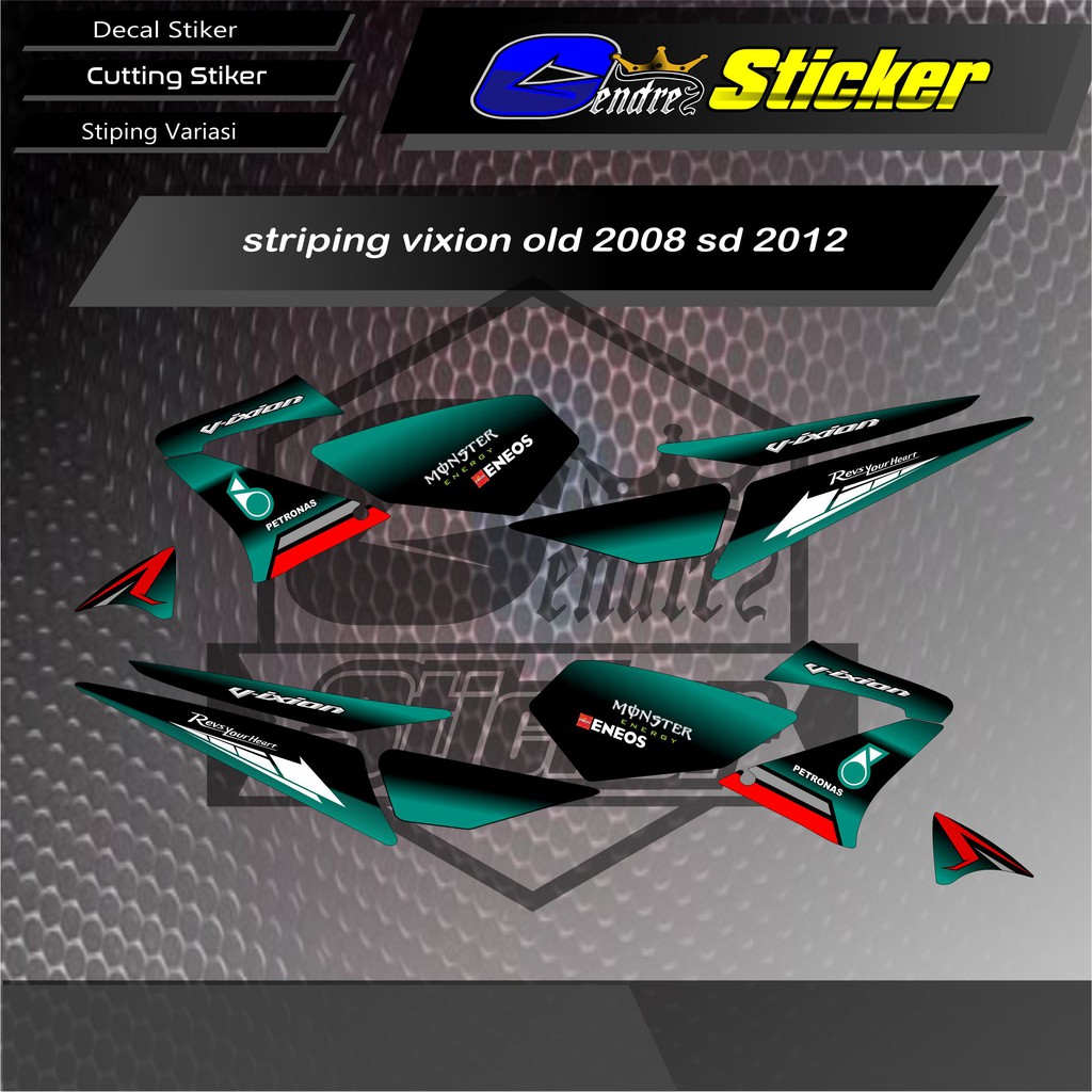striping Vixion Petronas