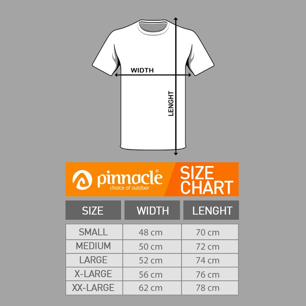 Pinnacle T-Shirt Trekking Outline - Kaos Pinnacle