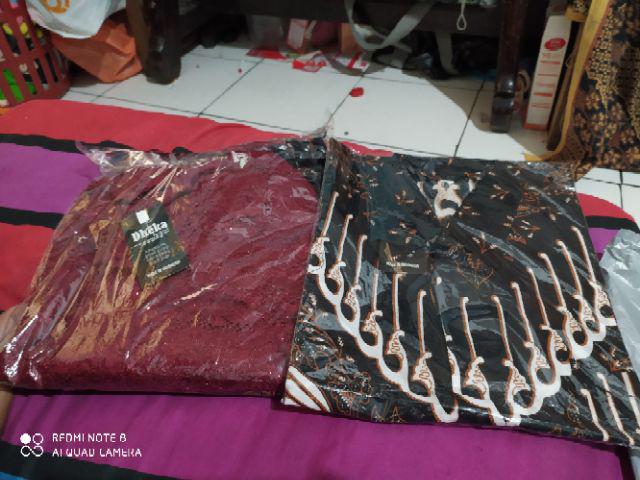 Maura Couple - Sania Ruffle Batik Couple Ori Ndoro Jowi Garansi Termurah Shopee - Batik Modern Solo