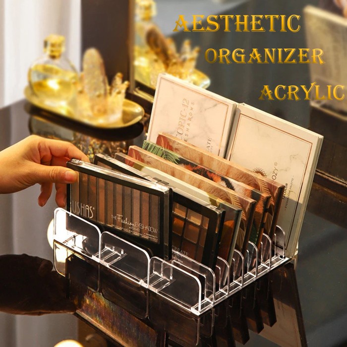 Aesthetic Organizer Makeup Acrylic - Rak Kosmetik Make Up Akrilik