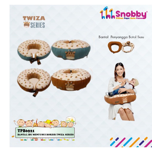 Snobby Nursing Pillow Bantal Menyusui (Dengan Gasper) + Bantal Dot Twiza Series - TPB 6921