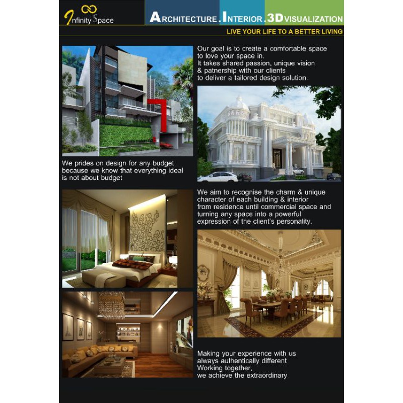 Jasa Design Desain Bangunan Arsitek Interior Furniture 3D Render