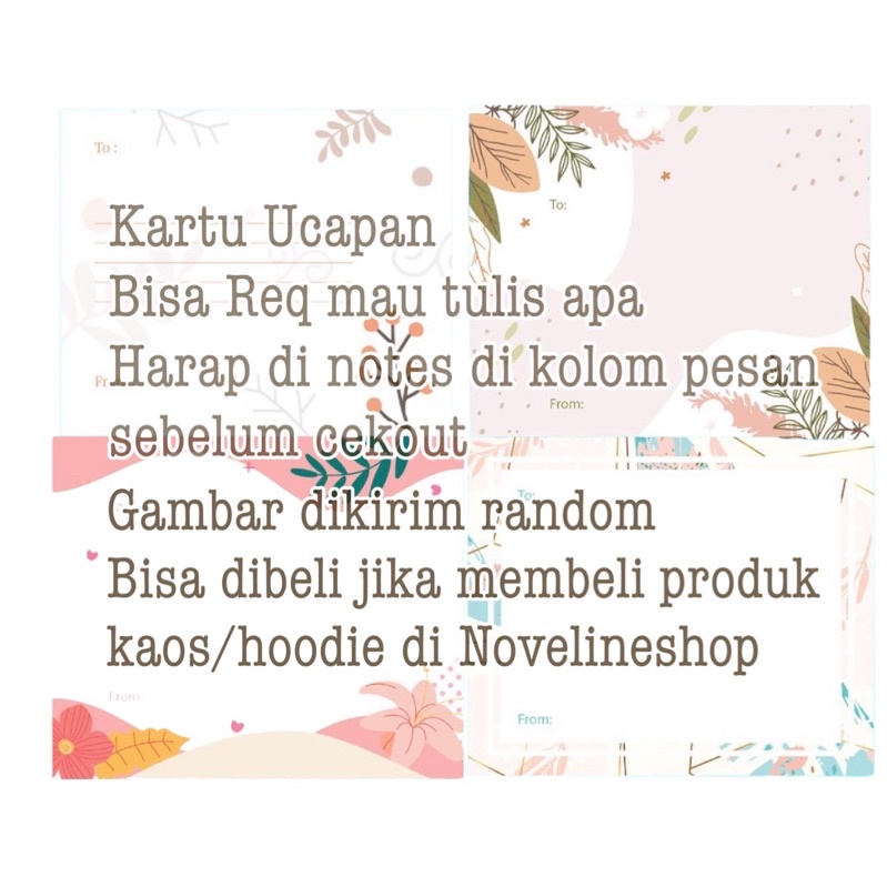Kartu Ucapan Ulang Tahun / Birthday Card Kartu Ucapan Custom Tulisan