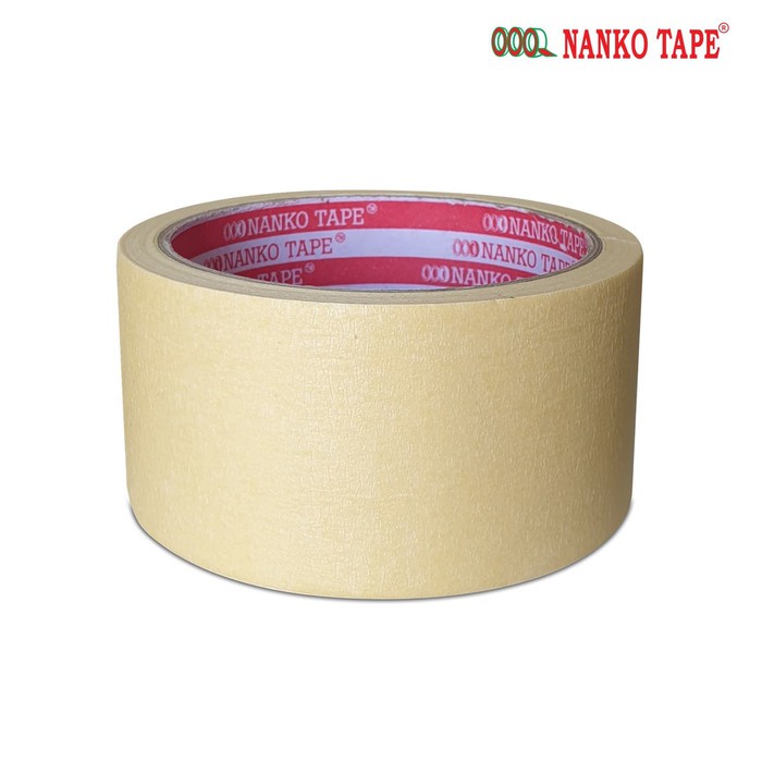 

Solasi Kertas 2 inch/4.8cm Nanko / Nanko 48 mmx 18 Yard Masking Tape Kuning / Lakban Kertas / Najwa