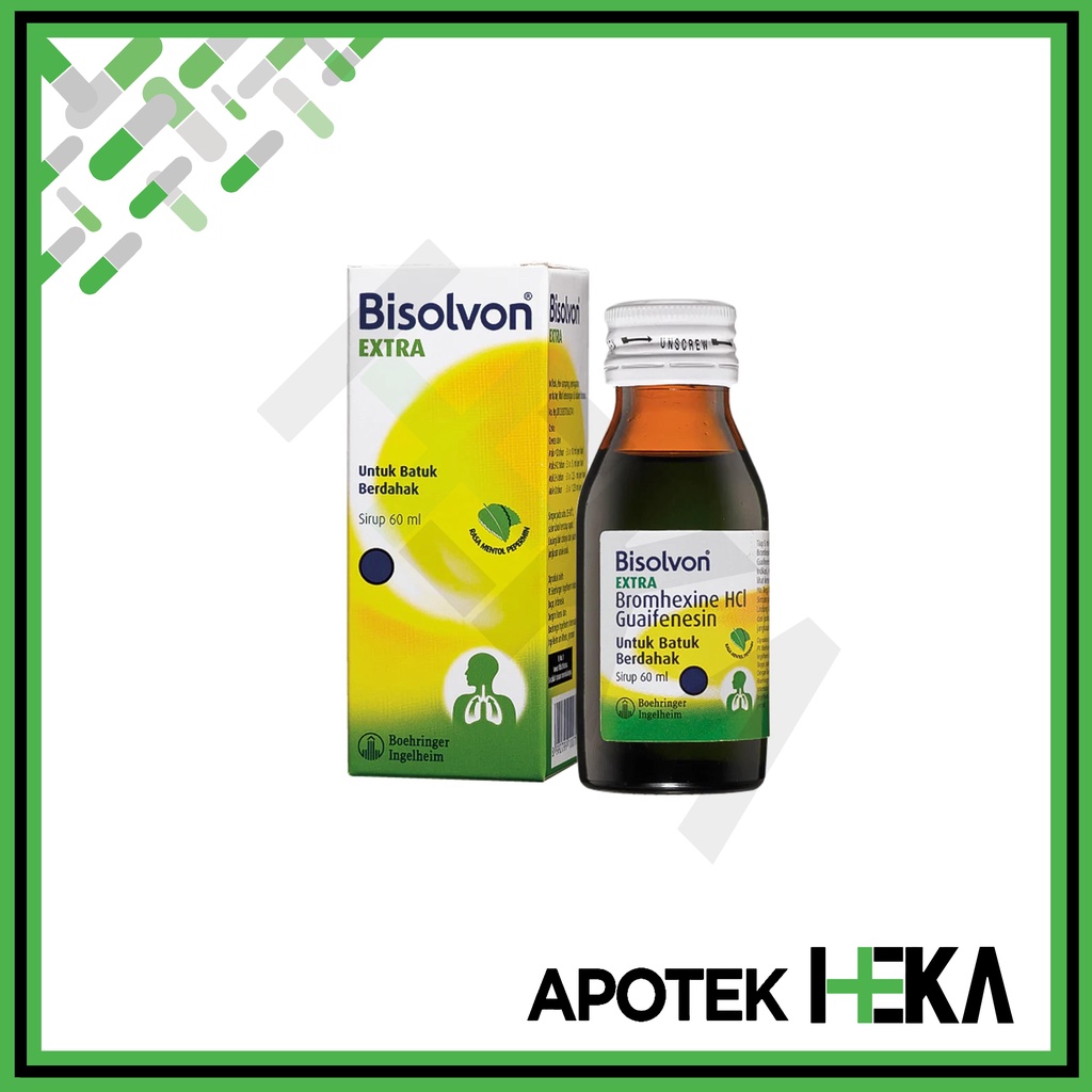 Bisolvon Extra Syrup 60 ml - Sirup Obat Batuk Berdahak (SEMARANG)