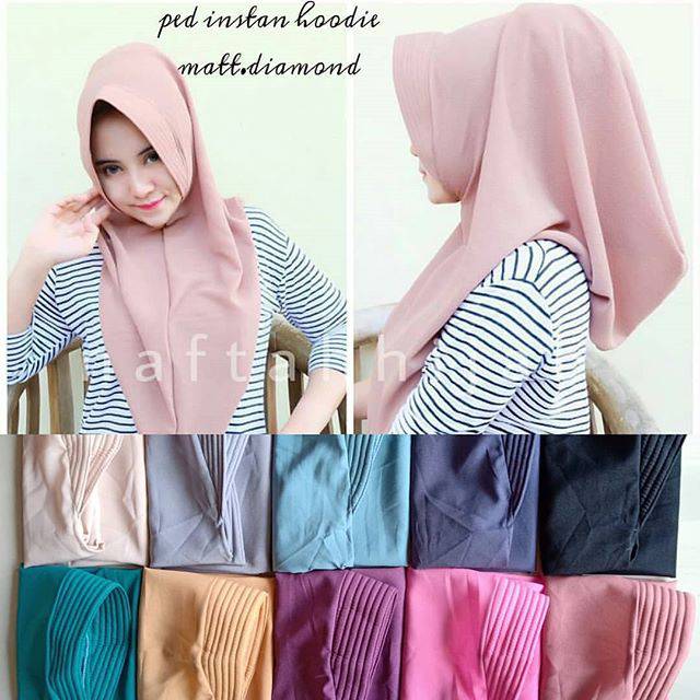 Hijab ped hoodie polos