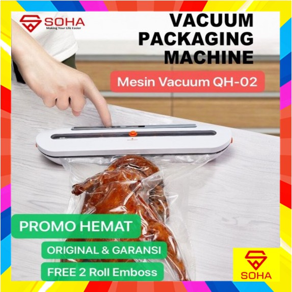 MVS-10 QH-02 XinBaoLong Mesin Vacum Makanan Alat Vakum Kering Basah Food Vacuum Sealer