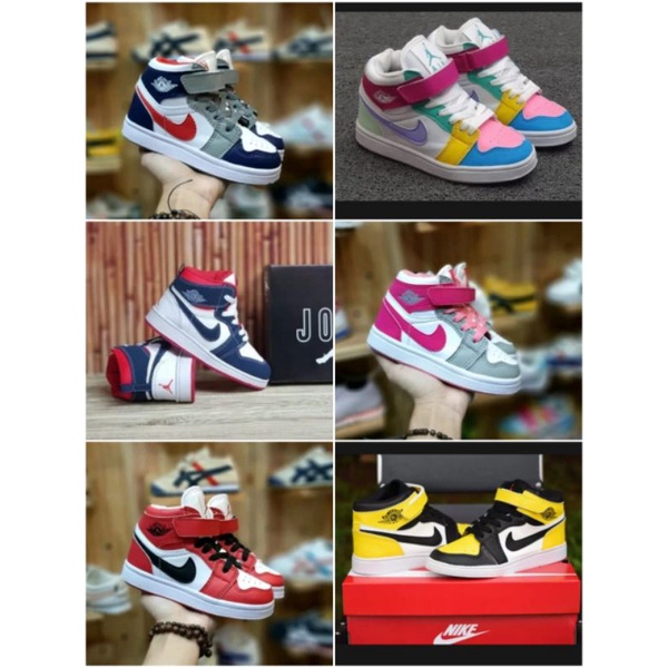 SEPATU JORDAN ANAK TK/SD SEPATU ANAK LAKI LAKI DAN SEPATU ANAK PEREMPUAN SEPATU SNEAKER SEKOLAH PREMIUM ( Belum sama Box )