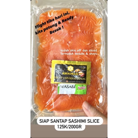 

Fresh Salmon Sashimi Slice 200gr