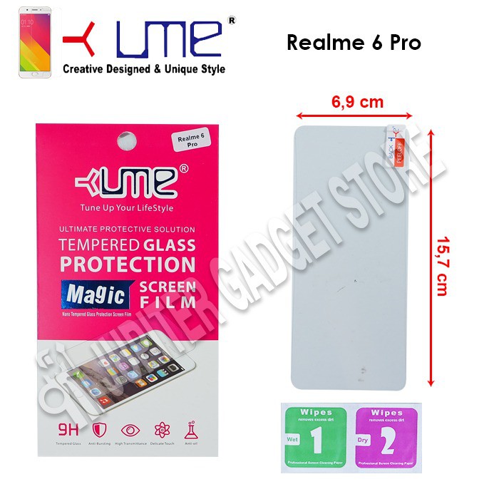Realme 6 Pro Ume Tempered Glass - ORI