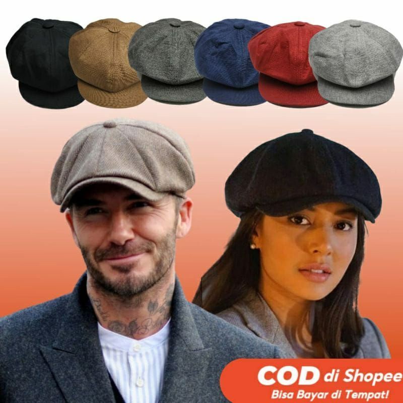 Topi Pet Apolo/Topi Newsboy/Topi Apolo Kancing