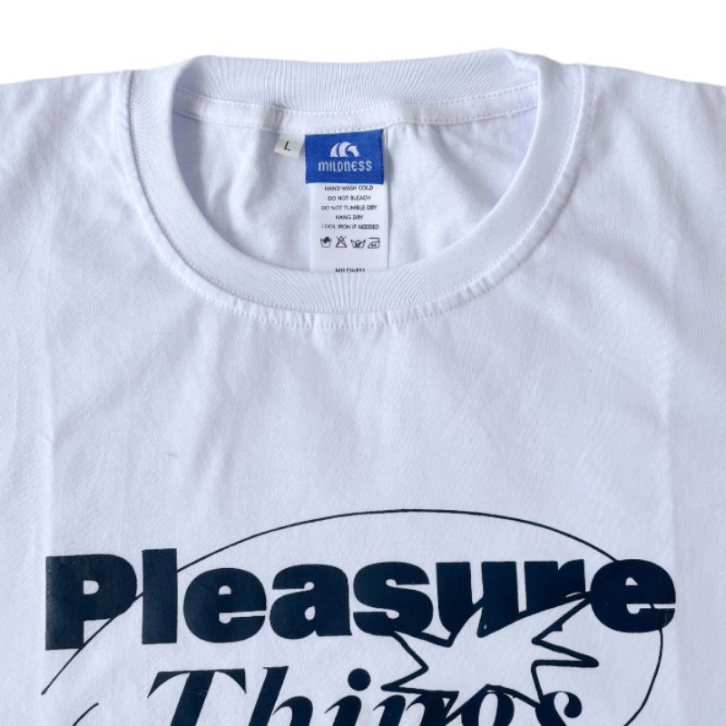 Mildness Tshirt Pleasure Things Putih Kaos Cotton 24s Tee Pria Wanita