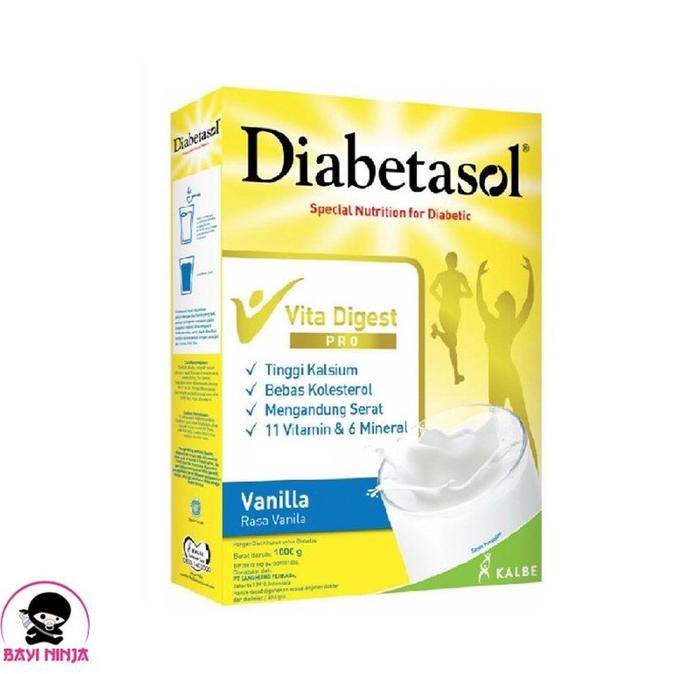 

DIABETASOL Nutrition Diabetic Susu Diabetes Vanila Box 1000 g