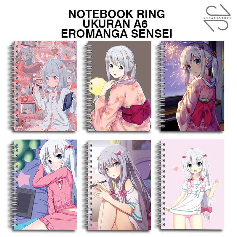

(BELI 6 GRATIS 1)Buku Tulis Catatan buku notebook buku diary Notebook Ring Spiral A6 60 Lembar koleksi gambar eromanga sensei part2