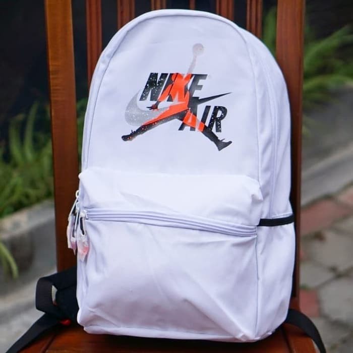 ORIGINAL Nike Air Jordan Ransel Tas Punggung Backpack Putih White Pria