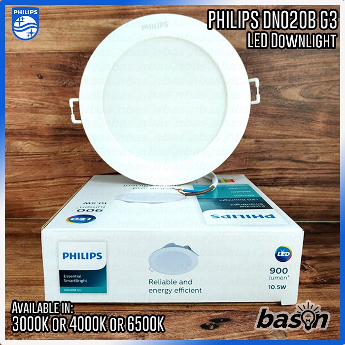 PHILIPS DN020B 10.5W LED9 5 inch / 125mm - LED Downlight pengganti G2 11W