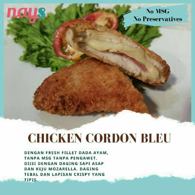 

Chicken Cordon Bleu Mozarella isi 2-3pcs / Frozen Food