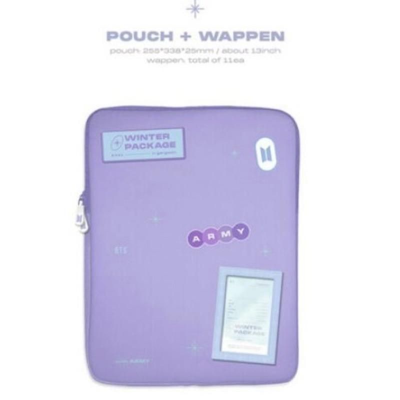 BTS WINTER PACKAGE 2021 sharing Pouch &amp; Wappen Official