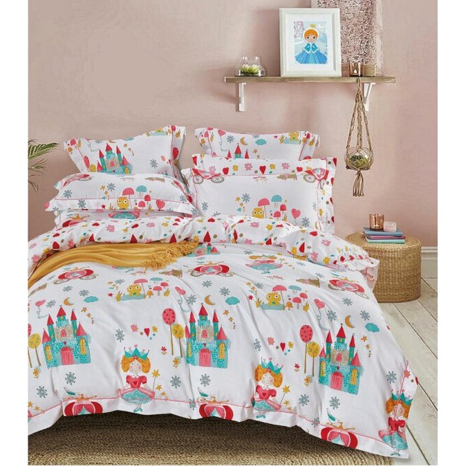 Sprei Katun Jepang Castle | Sprei Satin Jepang