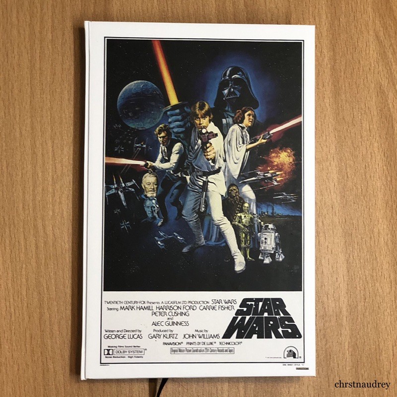[STAR WARS] HARDCOVER VINTAGE NOTEBOOK 100 lembar plain brown paper | BUKU TULIS CATATAN HARD COVER