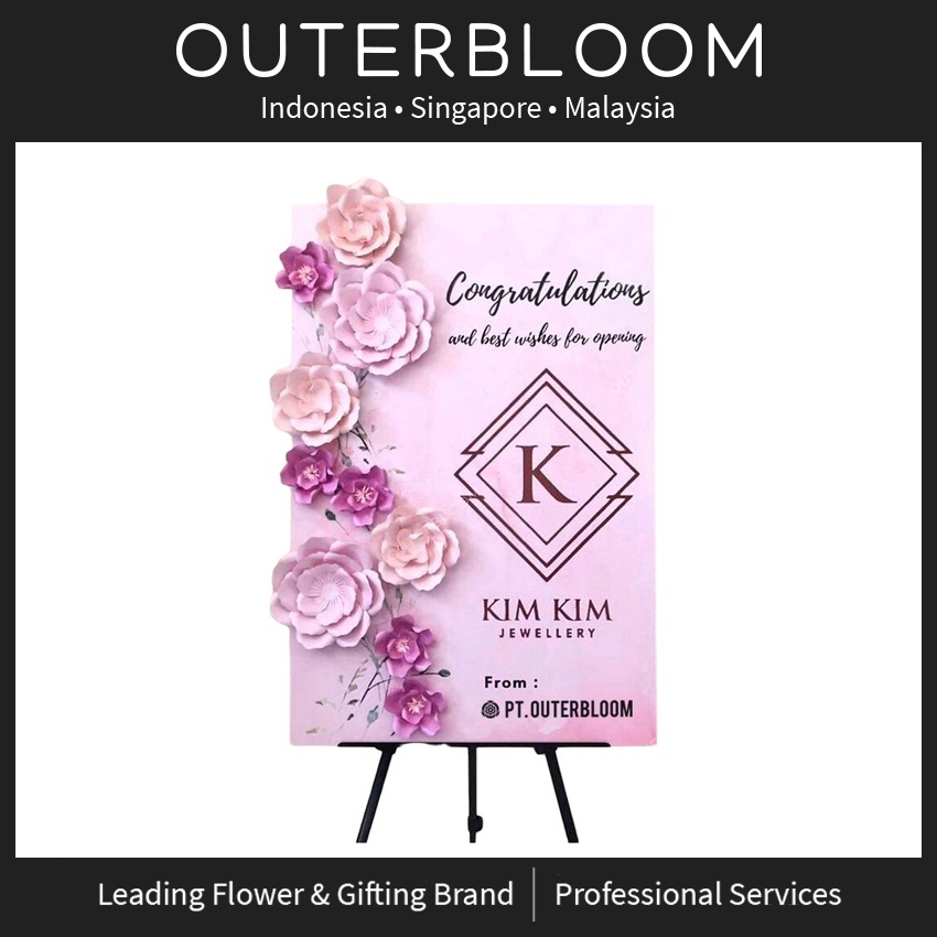 papan bunga kertas   outerbloom amalthea paper flower board