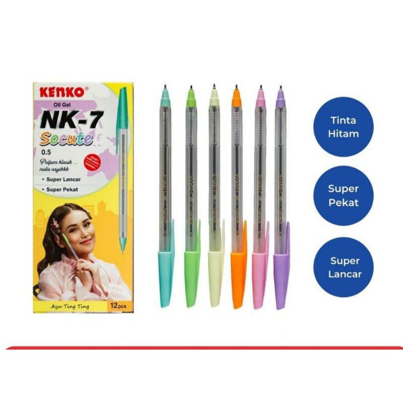 

pulpen kenko NK-7 socute 0.5 / satuan