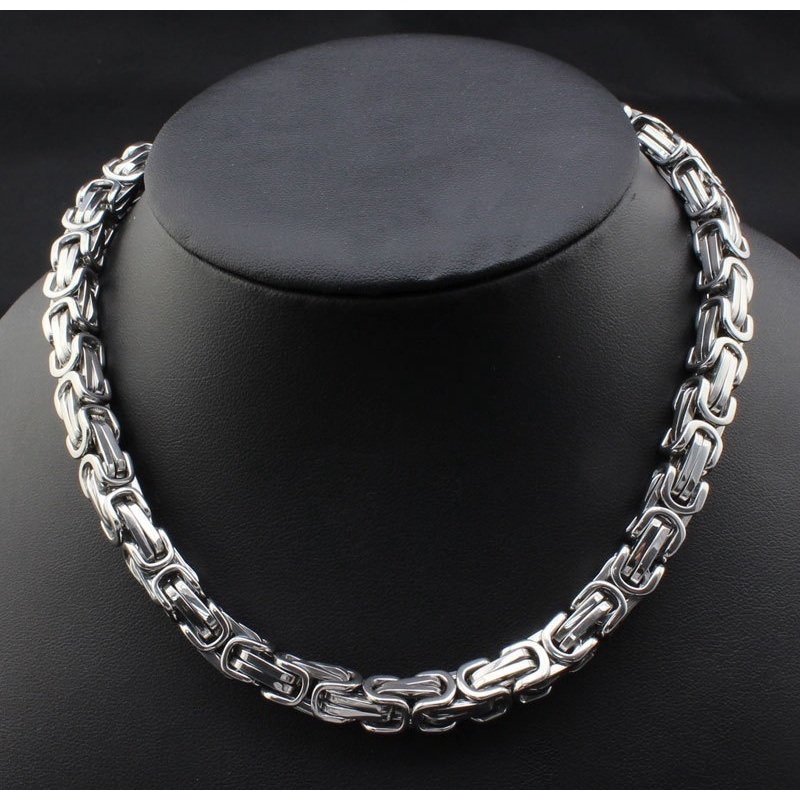 2022 Kalung Dan Gelang Rantai Bahan Stainless Steel Gaya Punk Untuk Pria