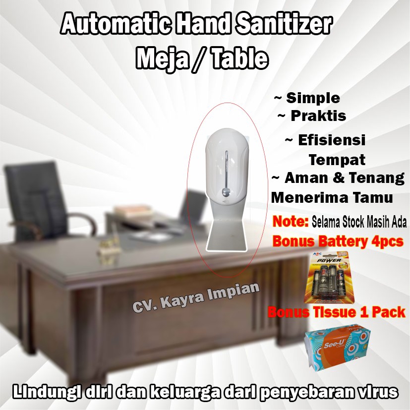Hand Sanitizer Meja Otomatis / Hand Sanitizer Otomatis Portable