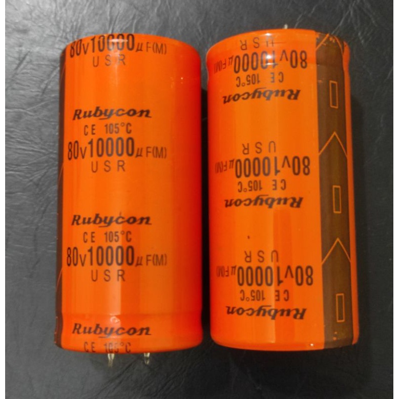 Elco 10000UF 80V 10000 UF 80 V RUBYCON ORANGE