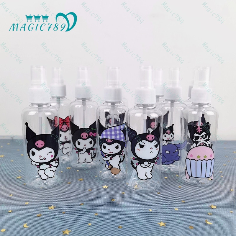 Magic789 Cartoon Kuromi 100ML Plastic Spray Bottle for Cosmetic Perfume Travel Size Bottles