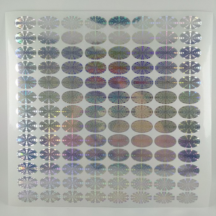 Stiker Hologram Original Silver Batik Segel Kosmetik