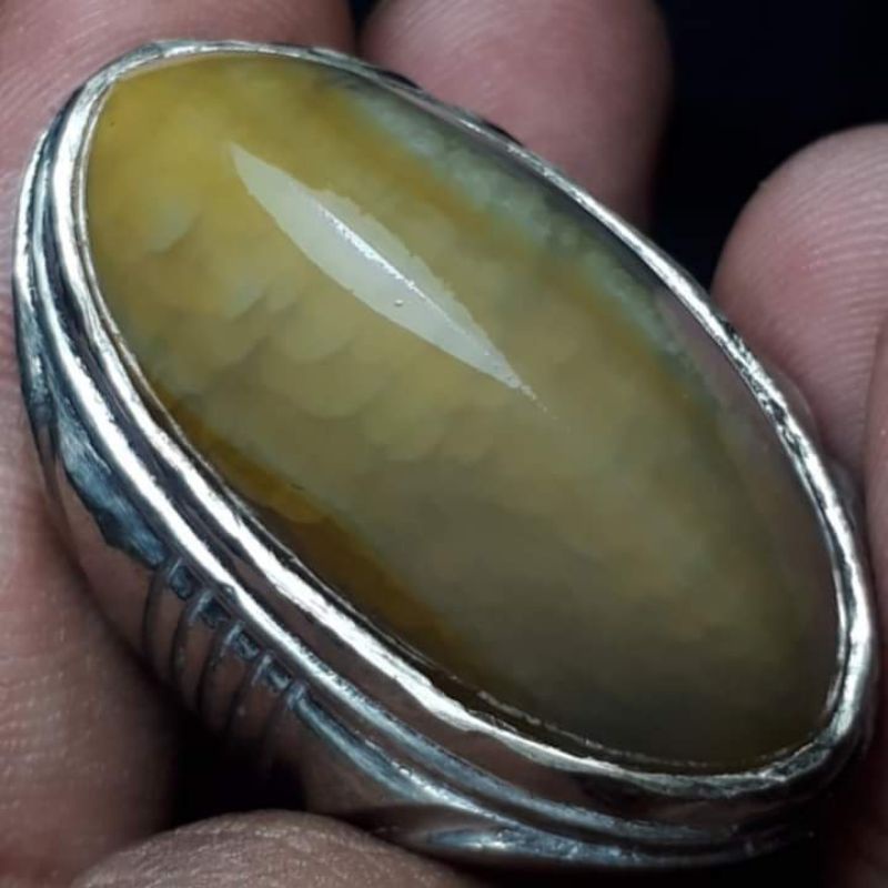 CINCIN BATU AKIK PANDAN NANAS NATURAL KUALITAS SUPER ISTIMEWA