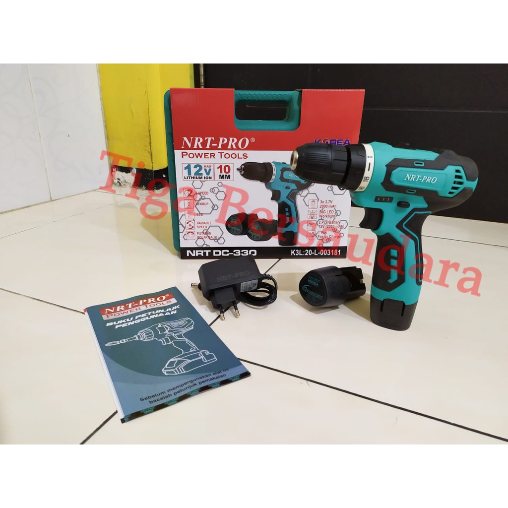 Bor Cas NRT PRO DC-330 12 V 10 MM / Bor Baterai Cordless