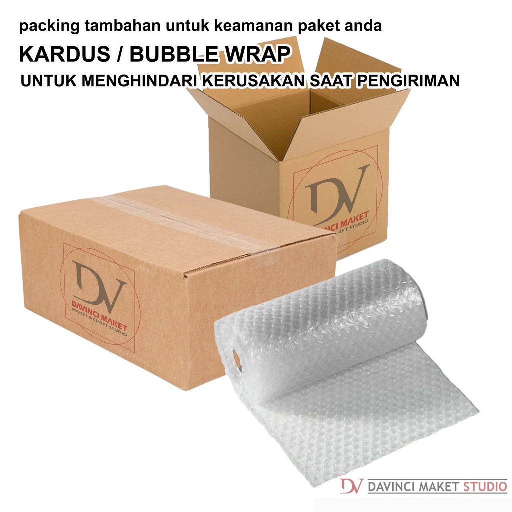 

Packing Tambahan EXTRA Kardus Atau Bubble Wrap