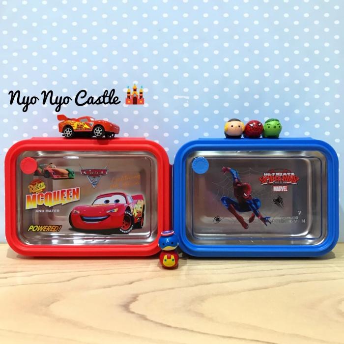 

Lunch Box Kotak Makan Anak Stainless Large Sekat Cars Mcqueen Pony