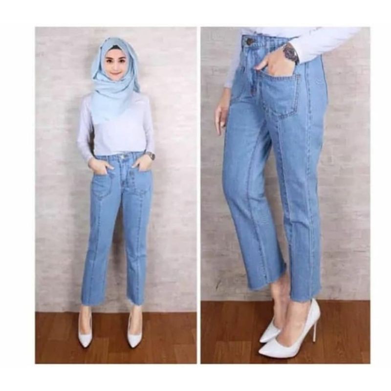 PROMO CELANA BAGGY JEANS BOYFRIENDS RAWIS SOBEK