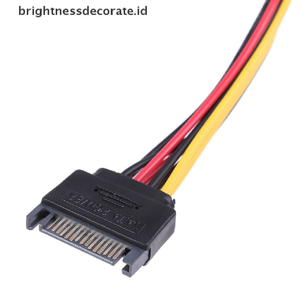 1pc Kabel Adapter Splitter Y Sata Power 15-pin Male Ke Female Untuk Hard Disk Hdd