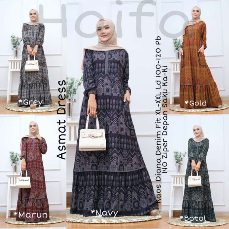 Asmat Dress by Haifa/gamis kekinian
