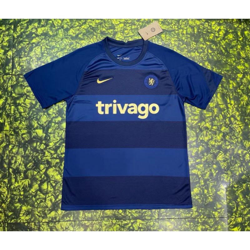 JERSEY CHELSEA_ TRAINING TRIVAGO PREMATCH 21 22 2021 2022 BAJU BOLA PRE MATCH GO GRADE ORI THAILAND